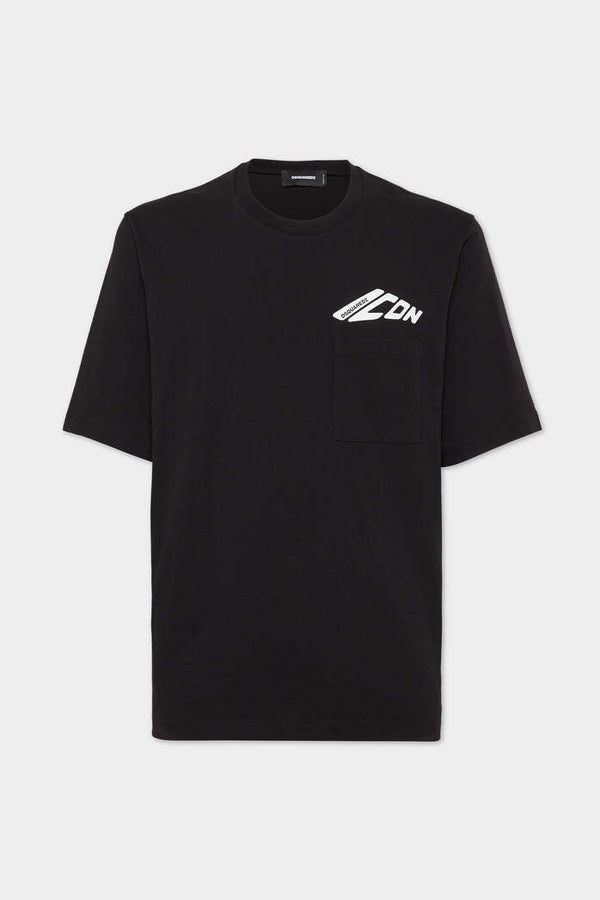 DSQUARED2 ICON NEW GENERATION LOOSE FIT POCKET T-SHIRT