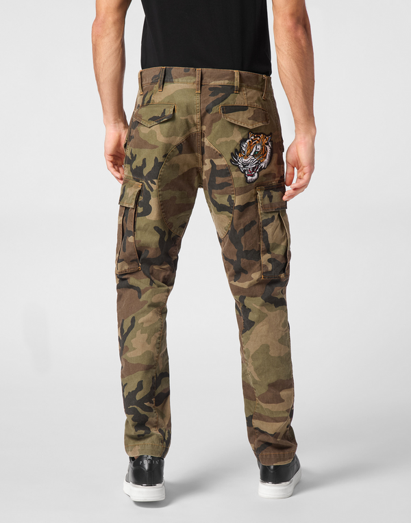 Philipp Plein|Denim Cargo Trousers Camouflage 男款牛仔褲