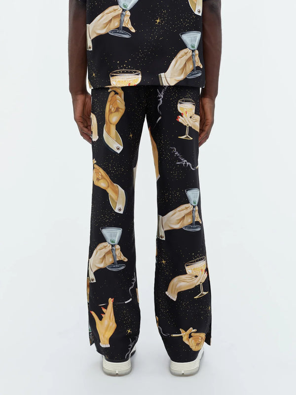 AMIRI|Champagne Silk Flare 男款長褲