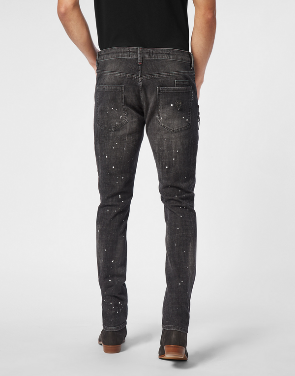 Philipp Plein|Denim Rock Star Trousers Strass 男款牛仔褲