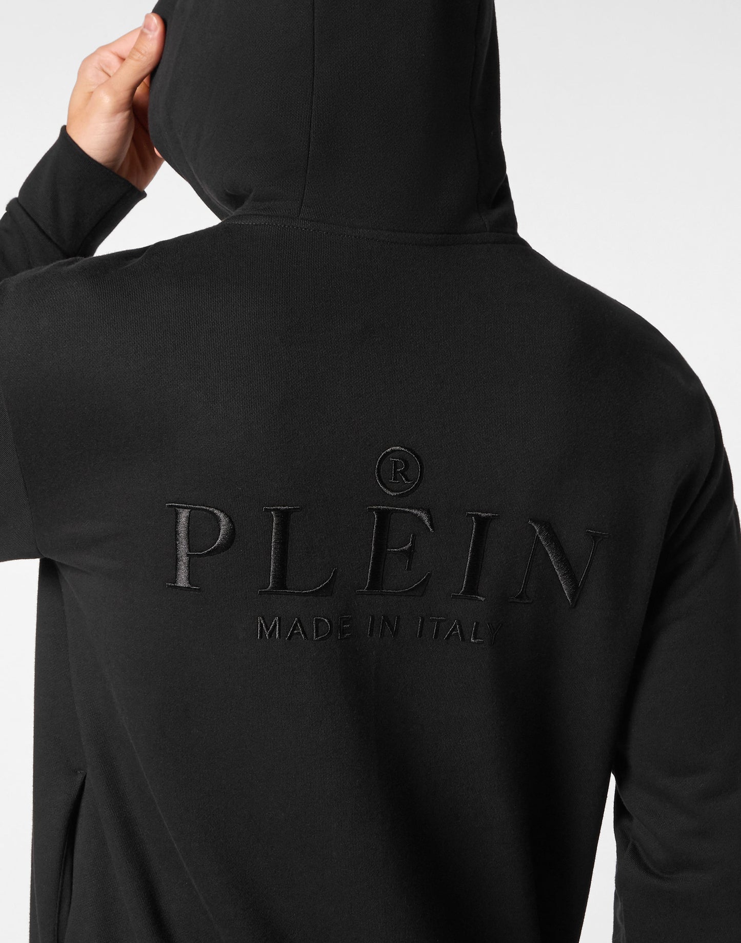 Hoodie Sweatshirt Skull strass black