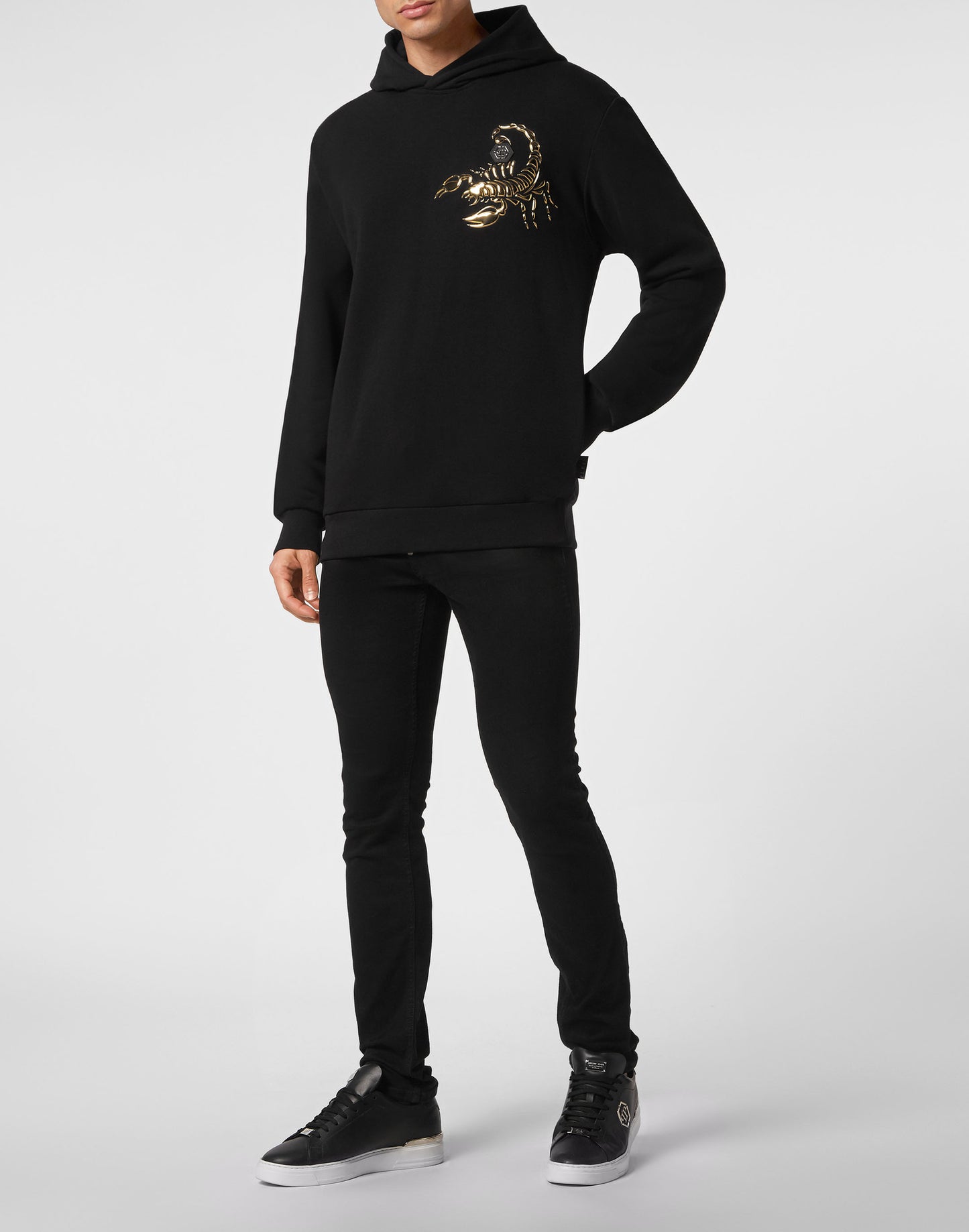 Hoodie Sweatshirt Scorpion black / gold