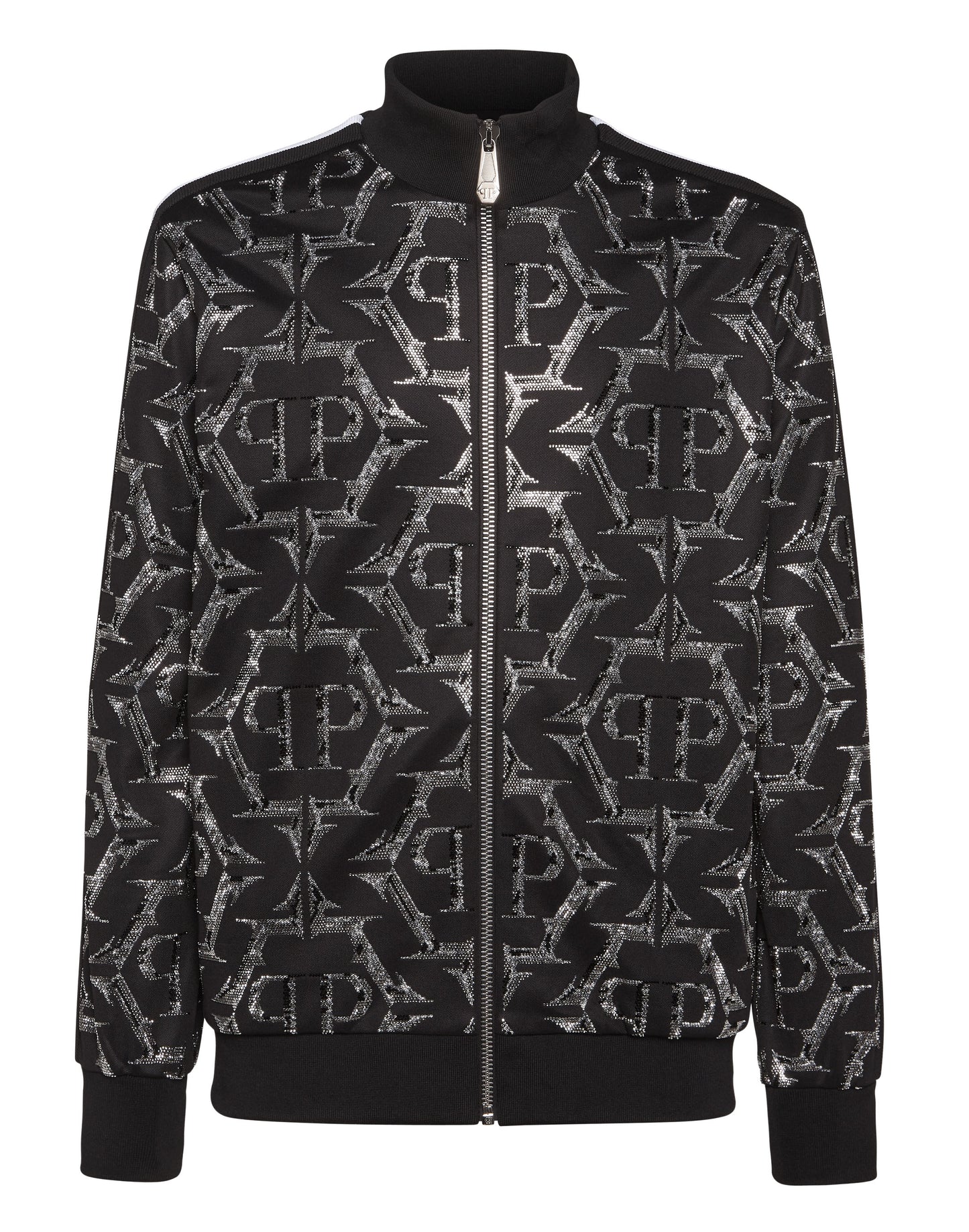 Jogging Zipped Jacket Chrome black