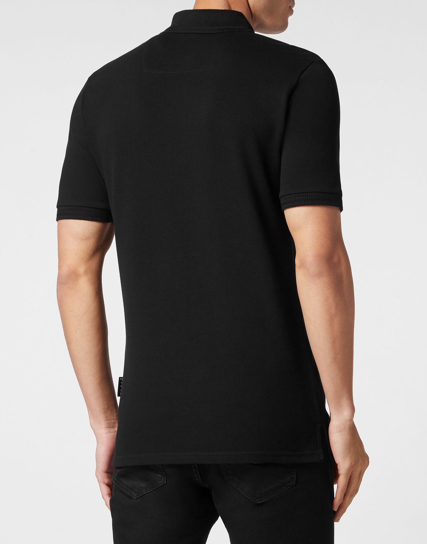 Jersey Polo Shirt Skull black