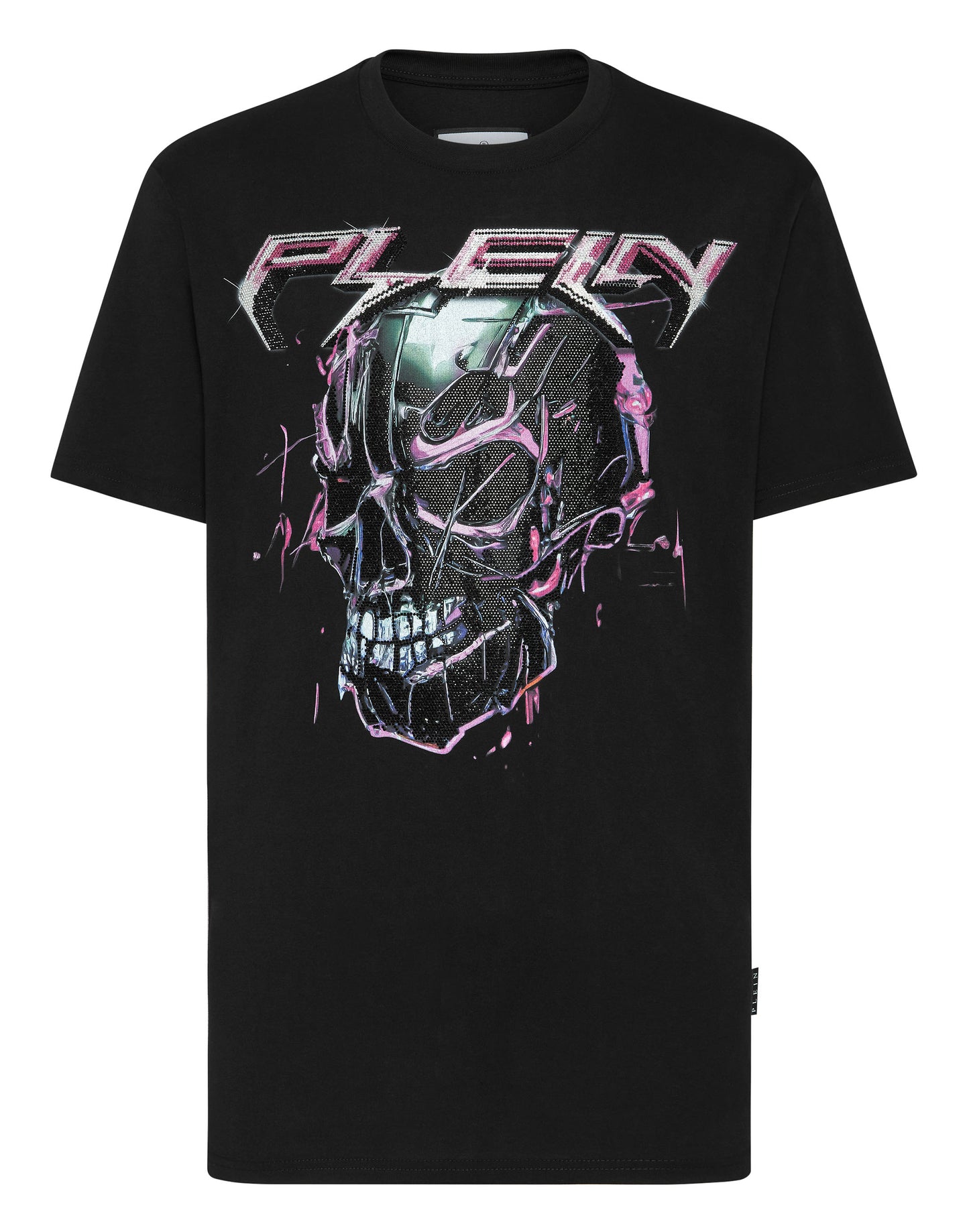 T-shirt Round Neck SS Chrome black