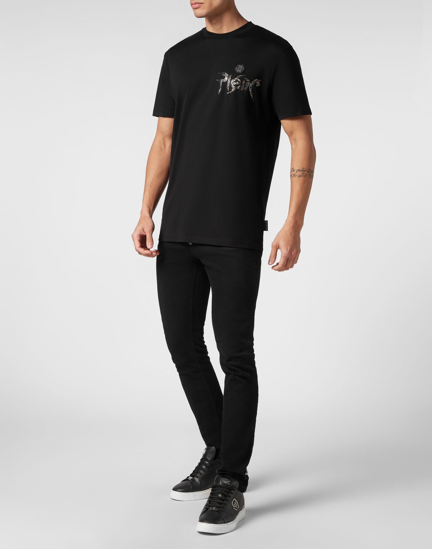 T-shirt Round Neck SS Chrome black