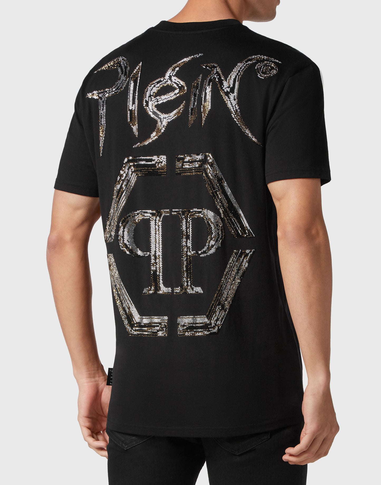 T-shirt Round Neck SS Chrome black