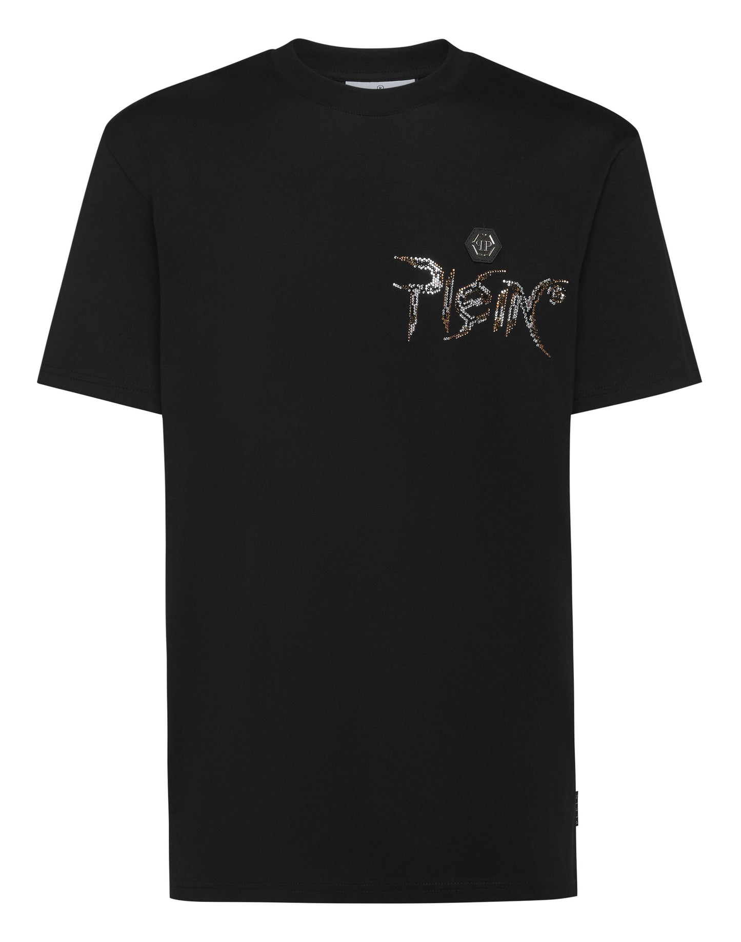 T-shirt Round Neck SS Chrome black