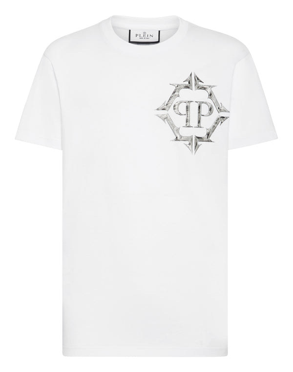 PHILIPP PLEIN T-shirt Round Neck SS Chrome white