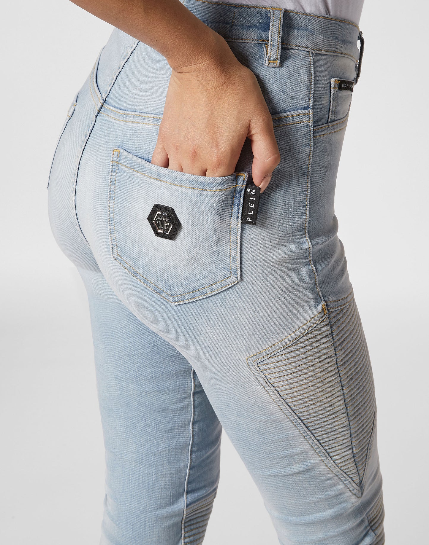 Denim Super High Waist Jeggings Cowboy Ice Cube