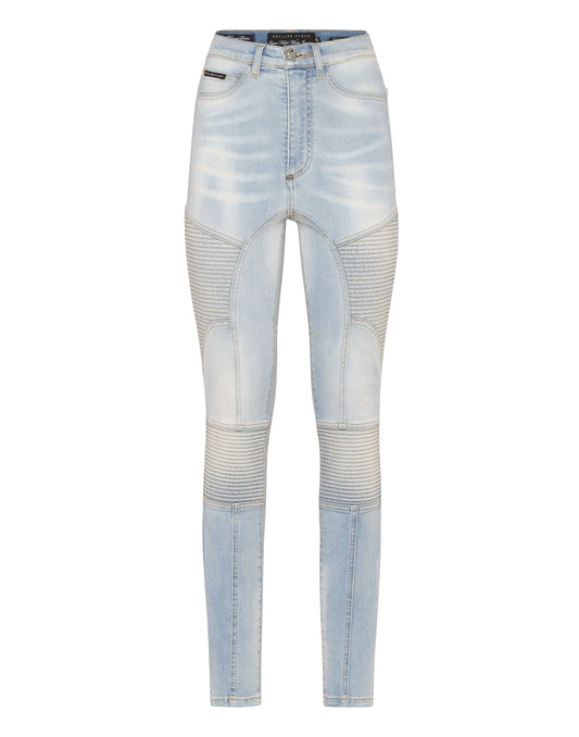 Denim Super High Waist Jeggings Cowboy Ice Cube