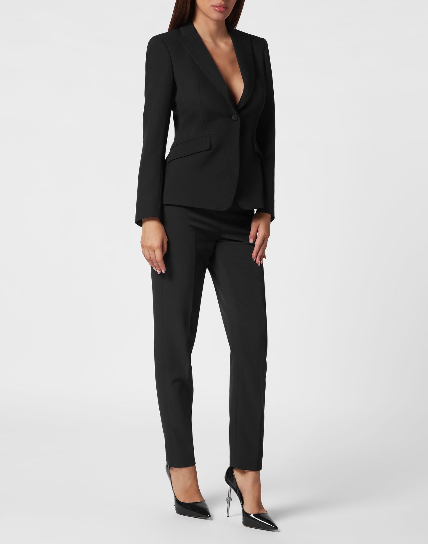 Cady Fitted Blazer Sartorial black