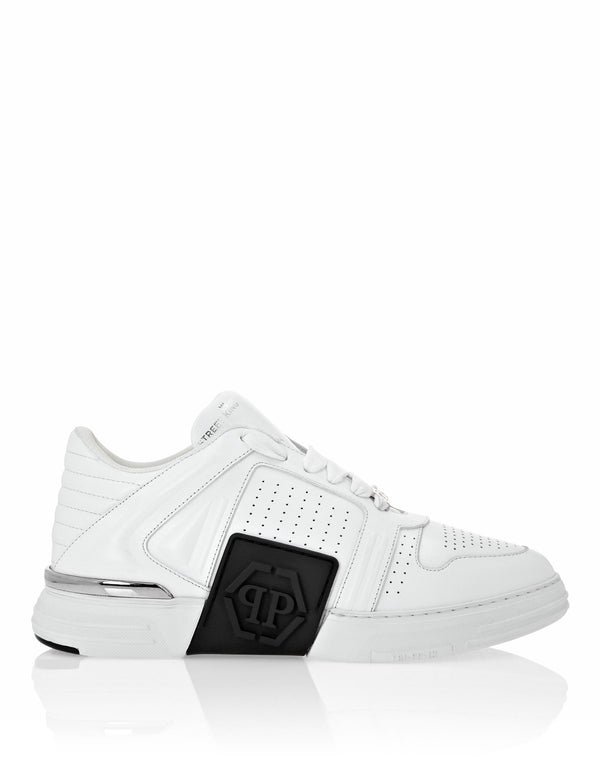 Leather Lo-Top Sneakers White