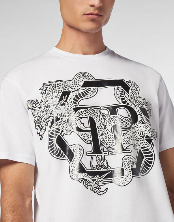 T-shirt Round Neck SS Dragon Hexagon