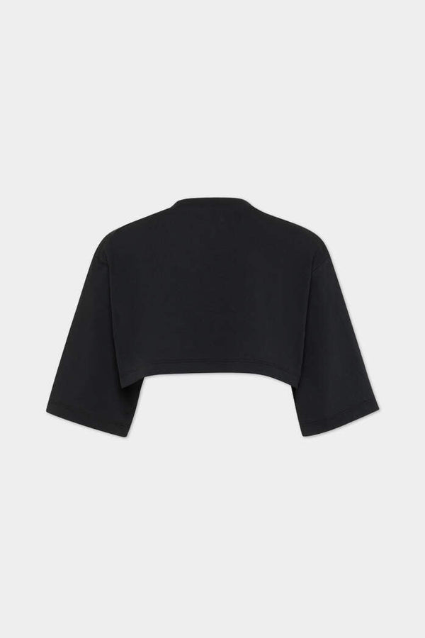 DSQUARED2|CROPPED LOOSE FIT ICON NEW GENERATION T-SHIRT 女款T恤