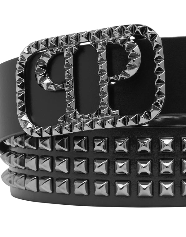 Philipp Plein|Leather Belt Studs 皮帶