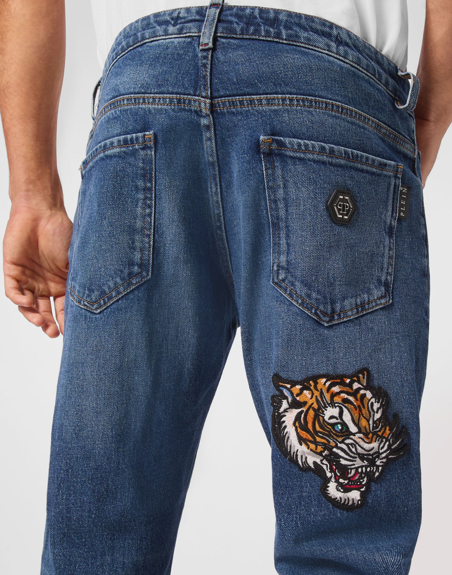 Denim Trousers Super Straight Cut Tattoo