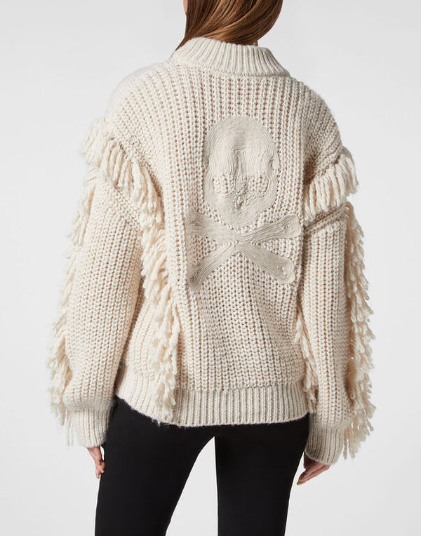 Philipp Plein|Wool Blend Sweater Oversize Skull 女款針織衫