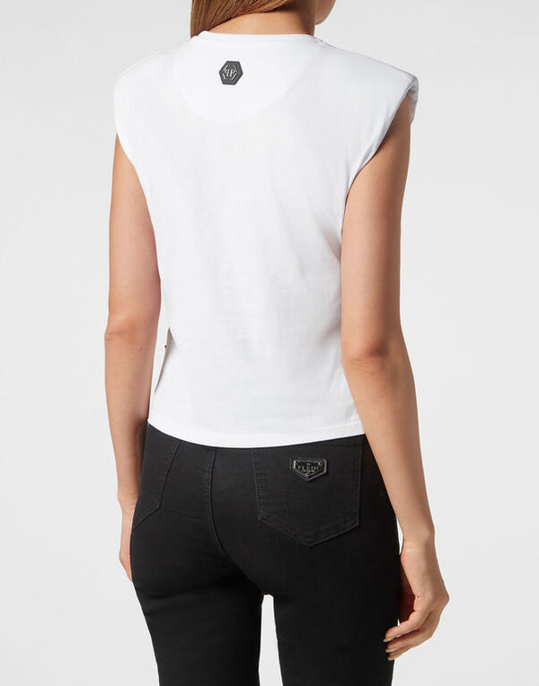 Philipp Plein|Strass Tank top Heart 女款上衣