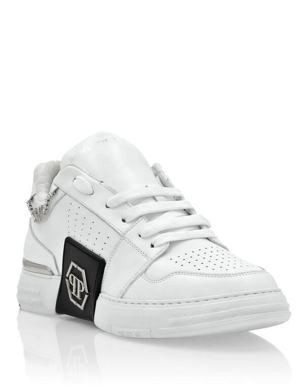 PHILIPP PLEIN Lo-Top Nappa Leather Royal Street Sneakers