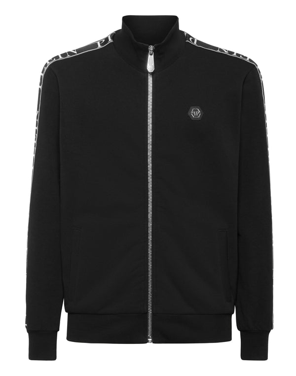 PHILIPP PLEIN Fleece Tracksuit Jacket Plein Tape
