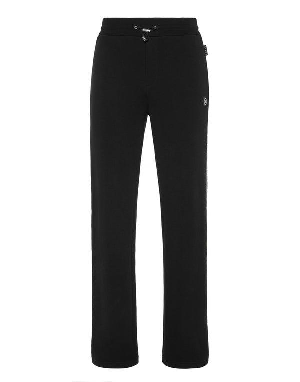 PHILIPP PLEIN Fleece Tracksuit Pants Plein Tape