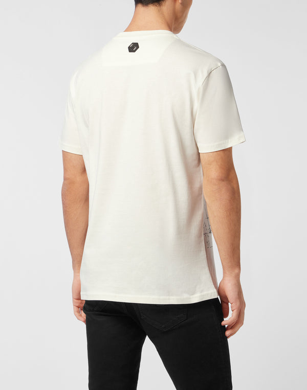 Philipp Plein|Round Neck T-Shirt Skull Strass 男款T恤