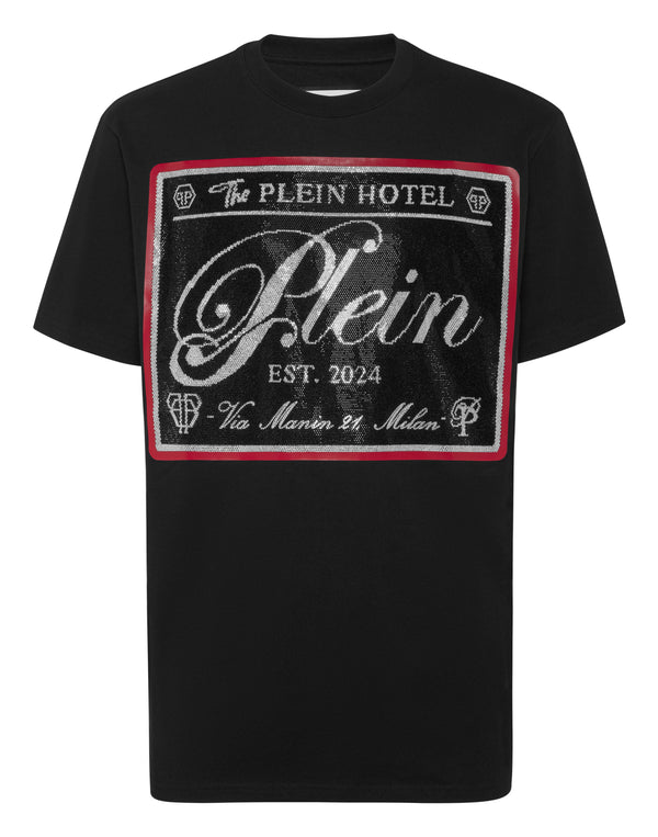 PHILIPP PLEIN Round Neck T-Shirt Patch Stones