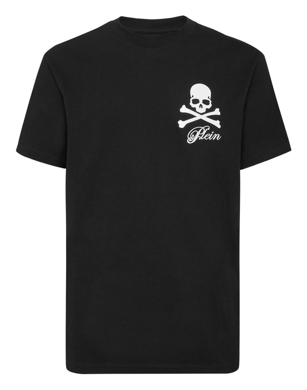 PHILIPP PLEIN Printed Round Neck T-Shirt Skull & Bones