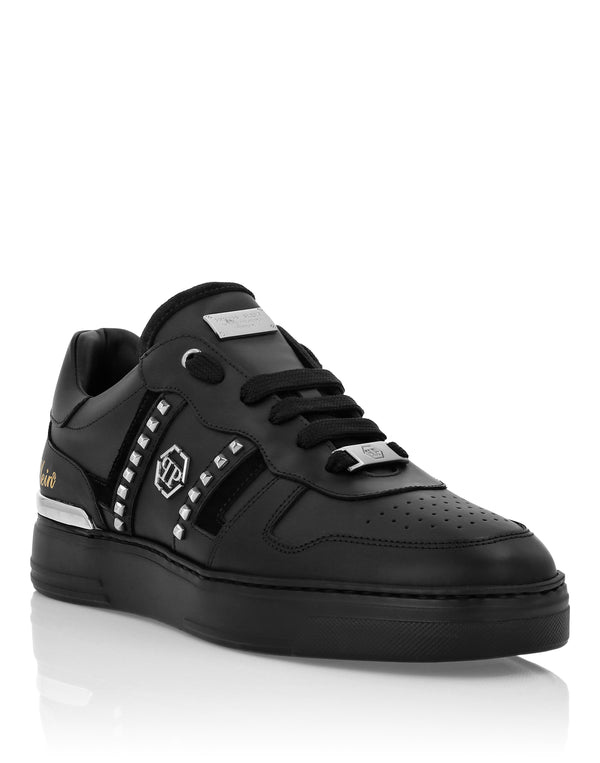 PHILIPP PLEIN Low Top Sneakers Mix Cut Studs