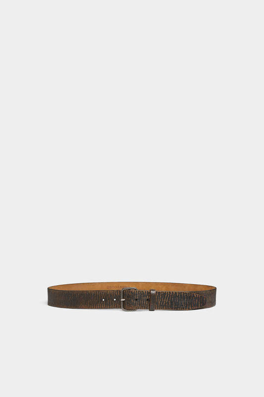 Vintage Buckle Scallop Belt