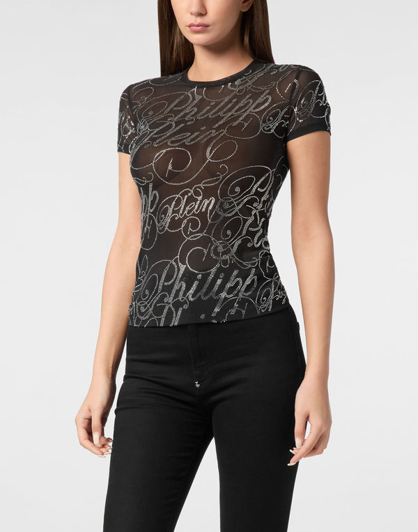 Philipp Plein Sexy Pure Signature 滿版Philipp Plein花體草書水鑽珠寶描繪細節特寫