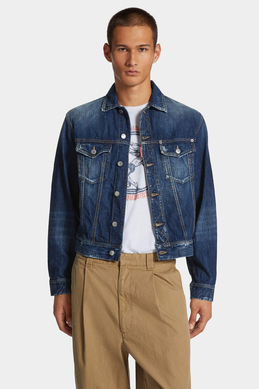 BE COOL BE NICE WASH LA JEAN JACKET