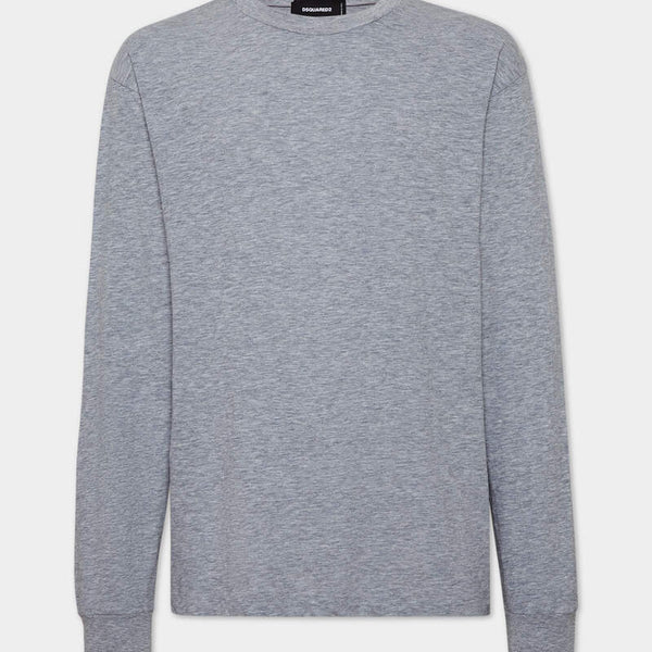 DSQUARED2|WASH LOOSE FIT D2 MILANO LONG SLEEVE T-SHIRT 男款T恤