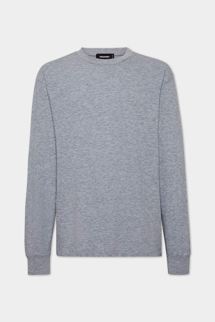 DSQUARED2|WASH LOOSE FIT D2 MILANO LONG SLEEVE T-SHIRT 男款T恤