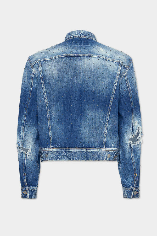 DSQUARED2|MEDIUM EVERYTHING WASH JEAN JACKET 男款牛仔外套