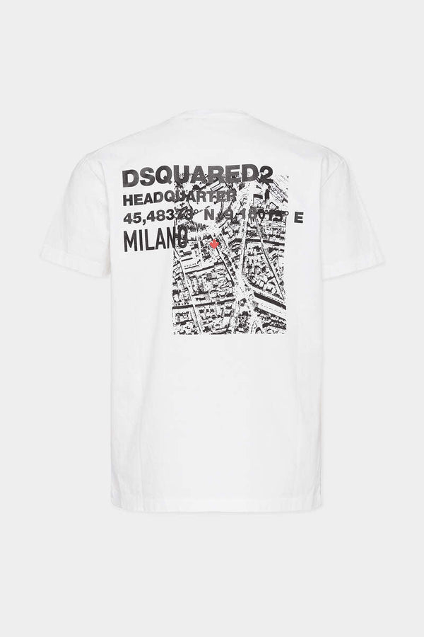DSQUARED2|CERESIO MAP COOL FIT T-SHIRT 男款T恤