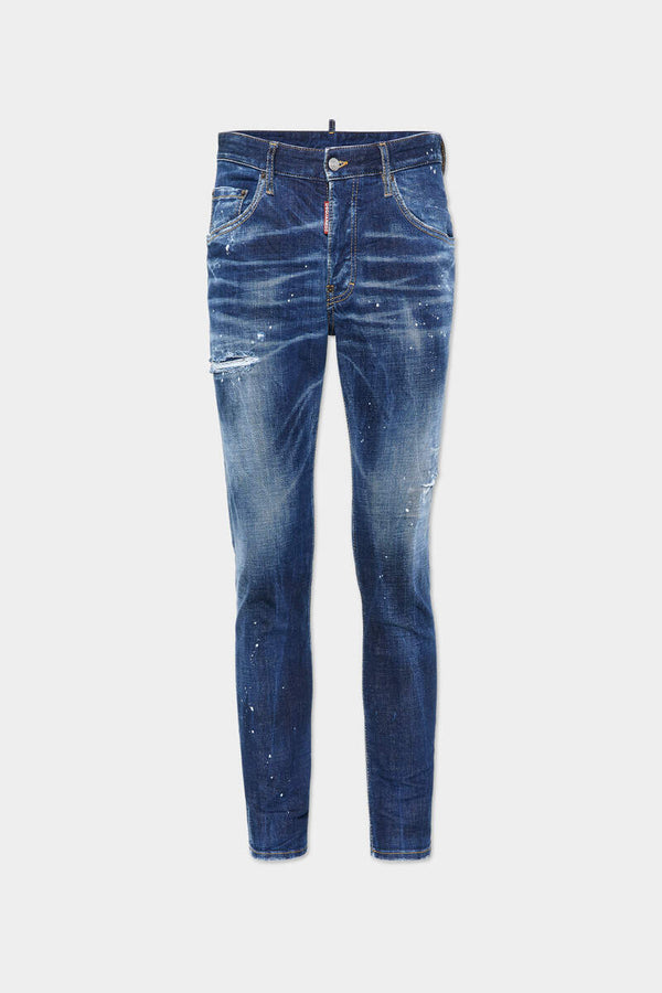 DSQUARED2 DARK EASY WASH SKATER JEANS