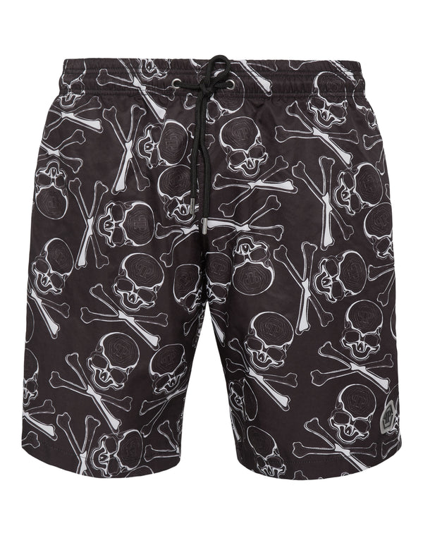 PHILIPP PLEIN Swim-Trunks Skull&Bones