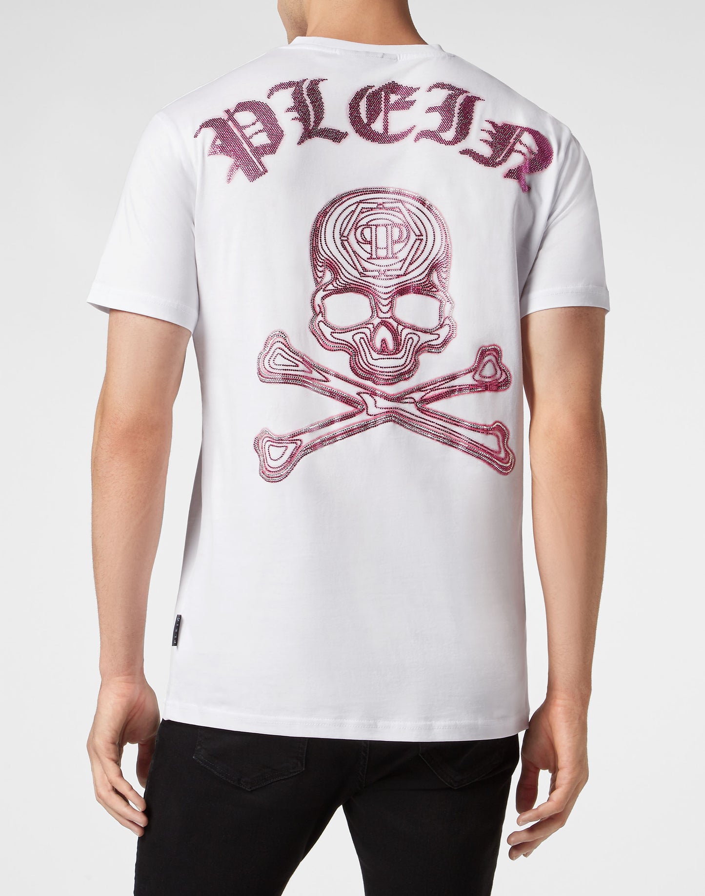 T-shirt Round Neck SS with Crystals Skull&Bones