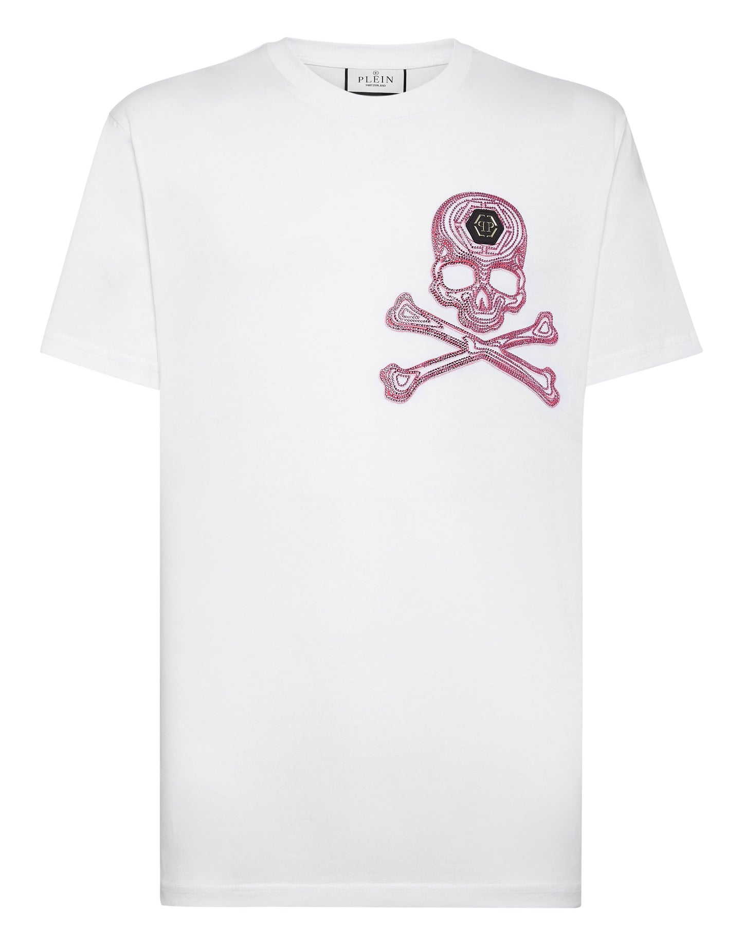 T-shirt Round Neck SS with Crystals Skull&Bones