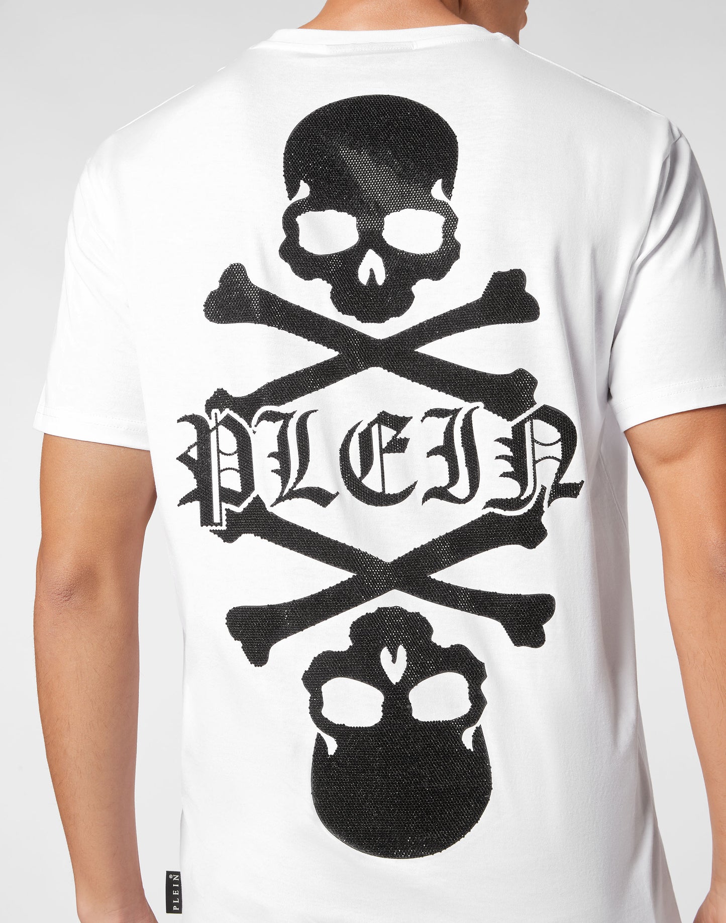 T-shirt Round Neck SS with Crystals Skull&Bones