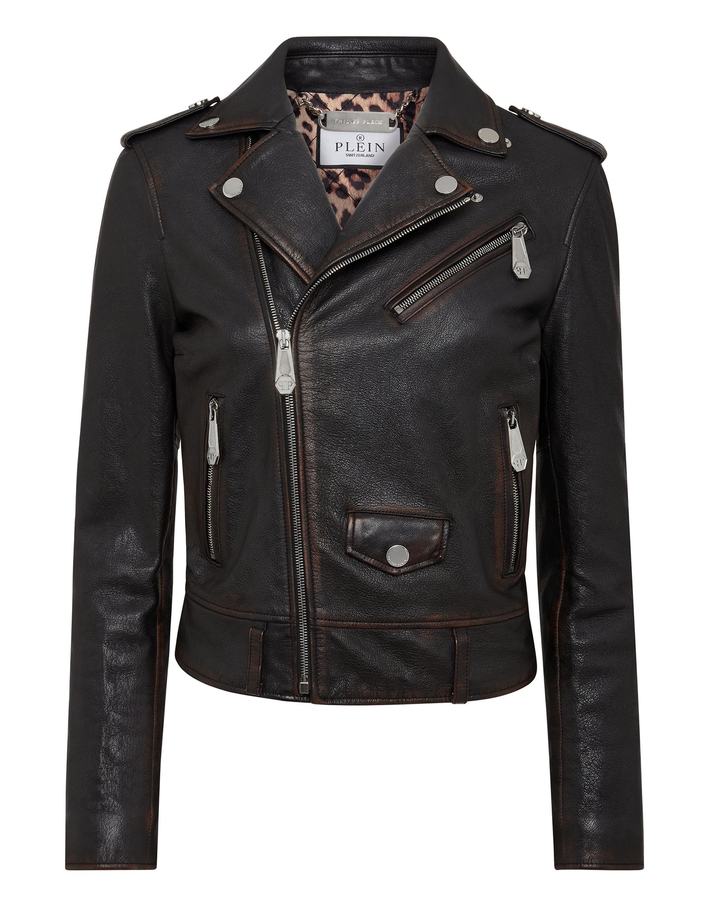 Vintage Leather Boxy Biker