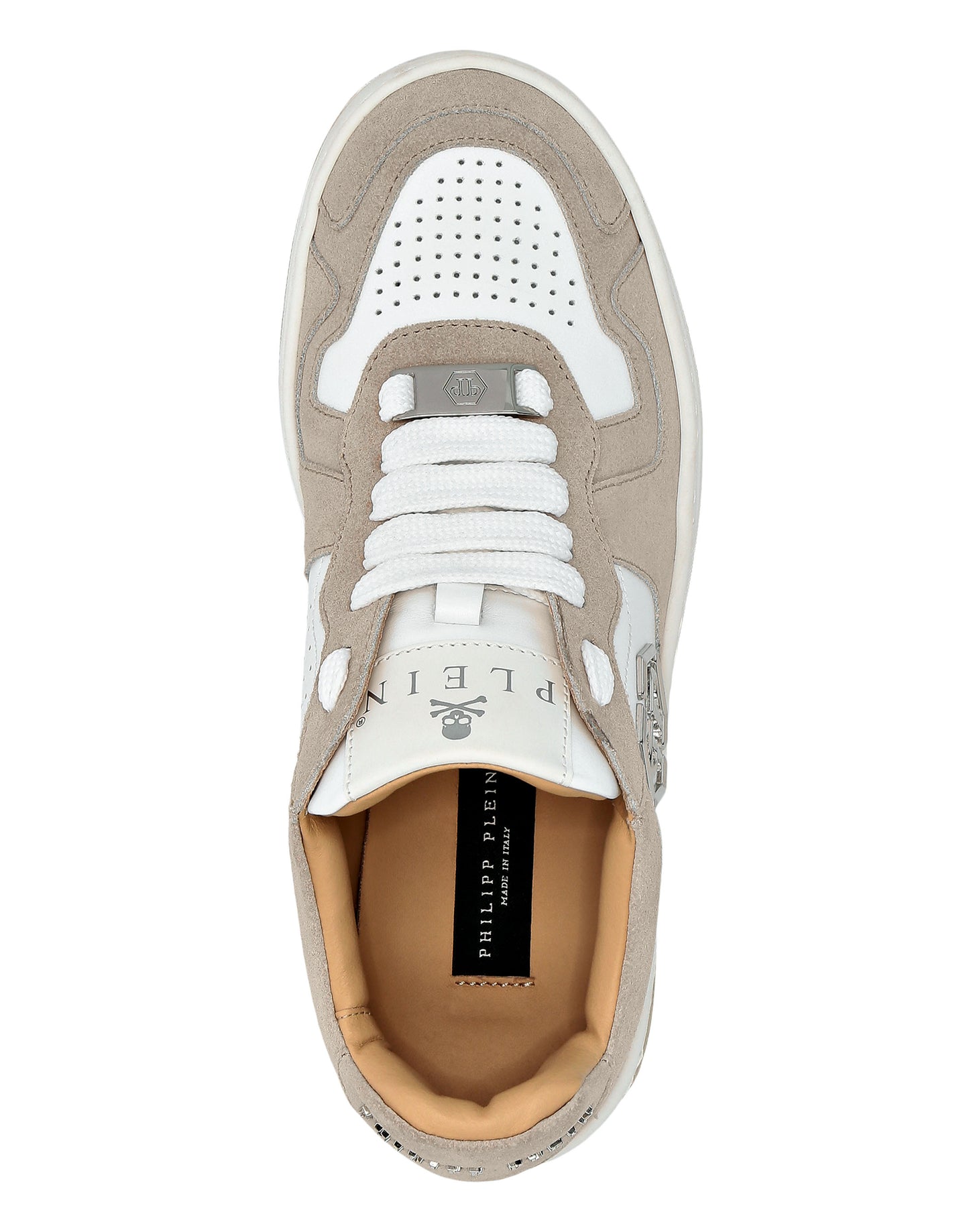 Mix Leather Lo-Top Sneakers