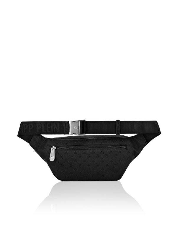 Philipp Plein|Canvas/Leather Fanny Bag Monogram 腰包