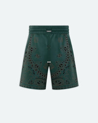 AMIRI LEATHER BANDANA SHORT