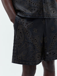 AMIRI｜Leather Bandana Short 男款短褲