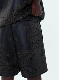 AMIRI｜Leather Bandana Short 男款短褲