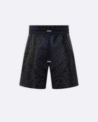 AMIRI LEATHER BANDANA SHORT