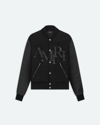 AMIRI AMIRI STAGGERED VARSITY JACKET